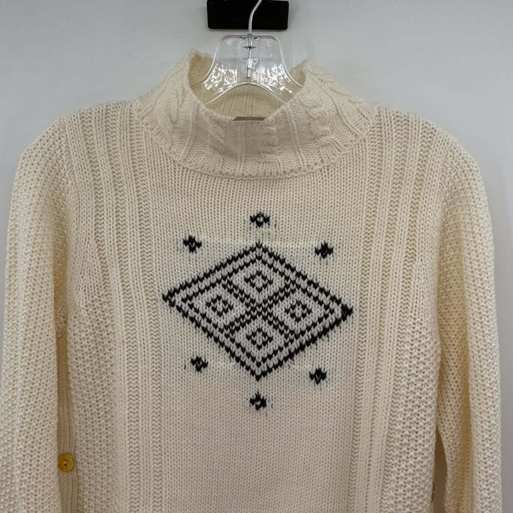 J. Crew Women's The Reeds Nordic Neutral Knit Sweater - Cream - S - New with tag - Picture 2 of 8